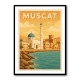 Muscat Travel Poster Wall Art