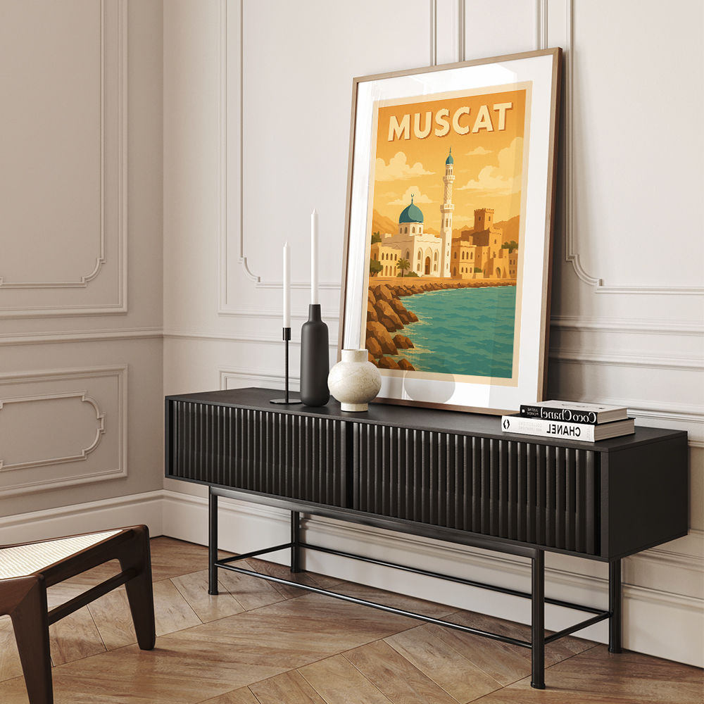 Muscat Travel Poster Wall Art