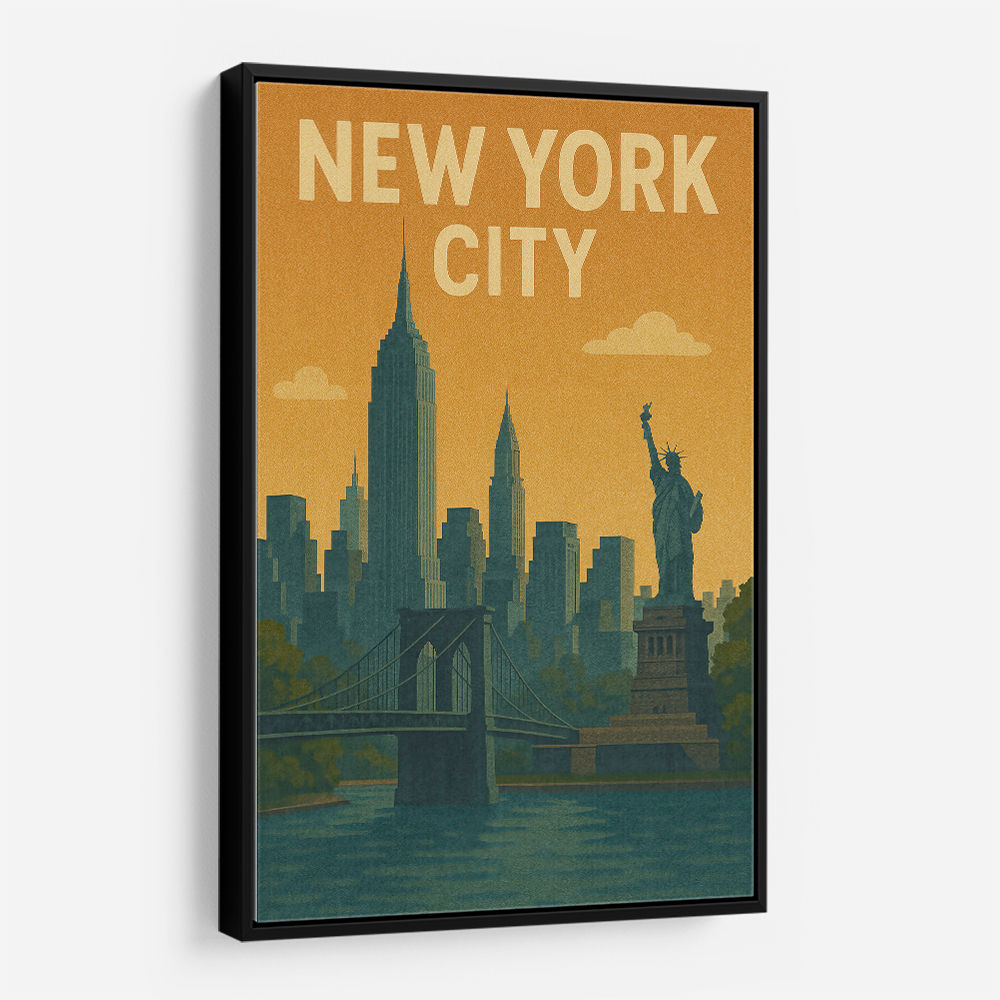 New York City Travel Poster Wall Art