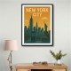 New York City Travel Poster Wall Art