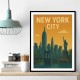 New York City Travel Poster Wall Art
