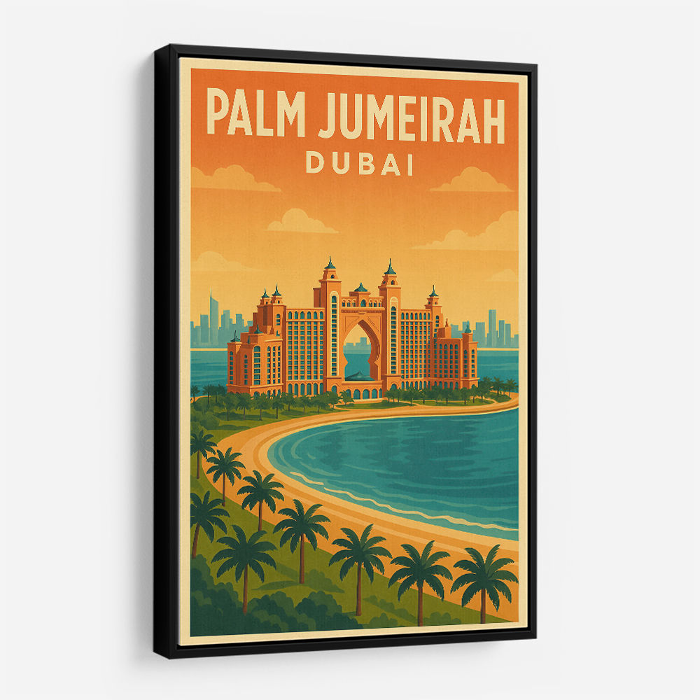 Palm Jumeirah Dubai Poster Wall Art
