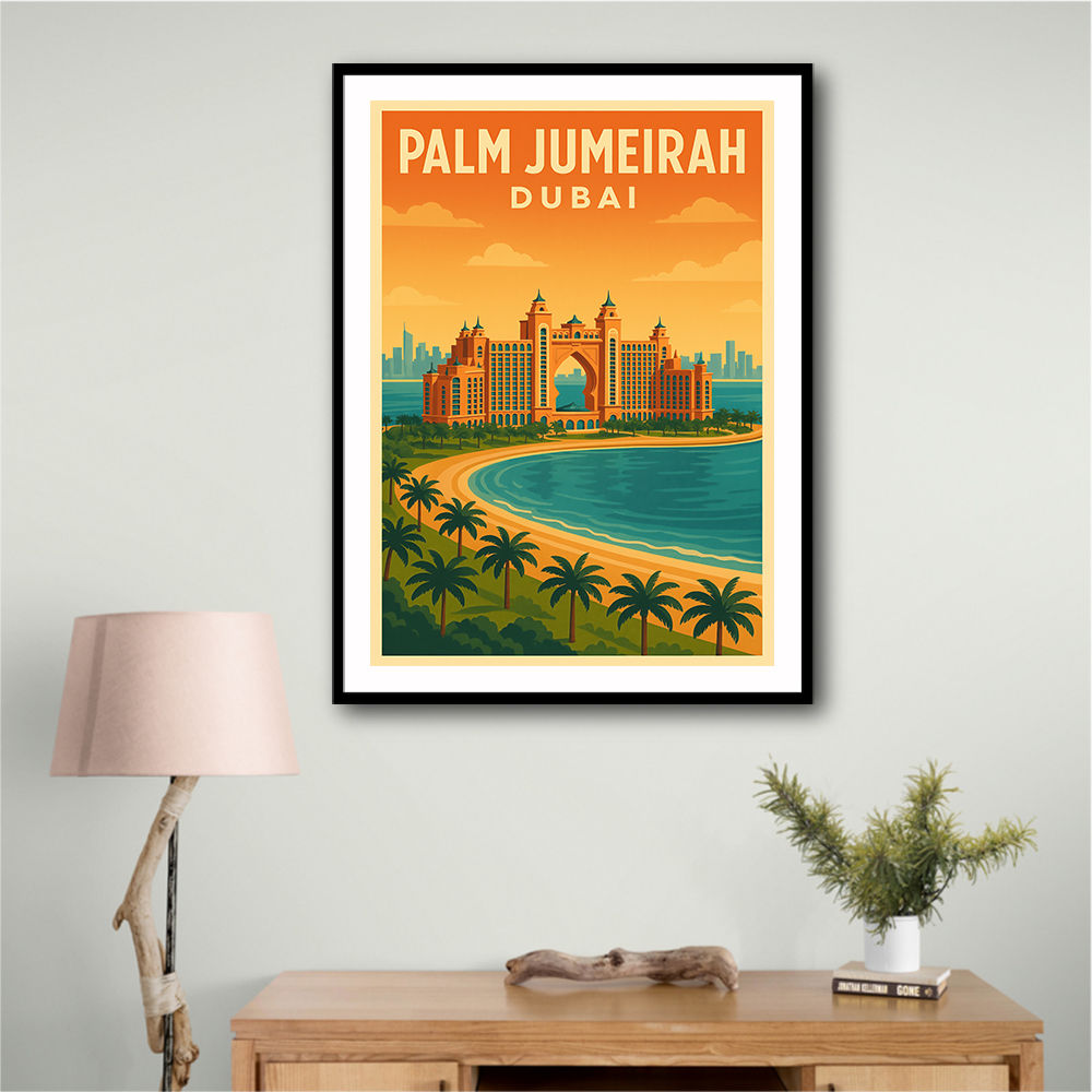 Palm Jumeirah Dubai Poster Wall Art