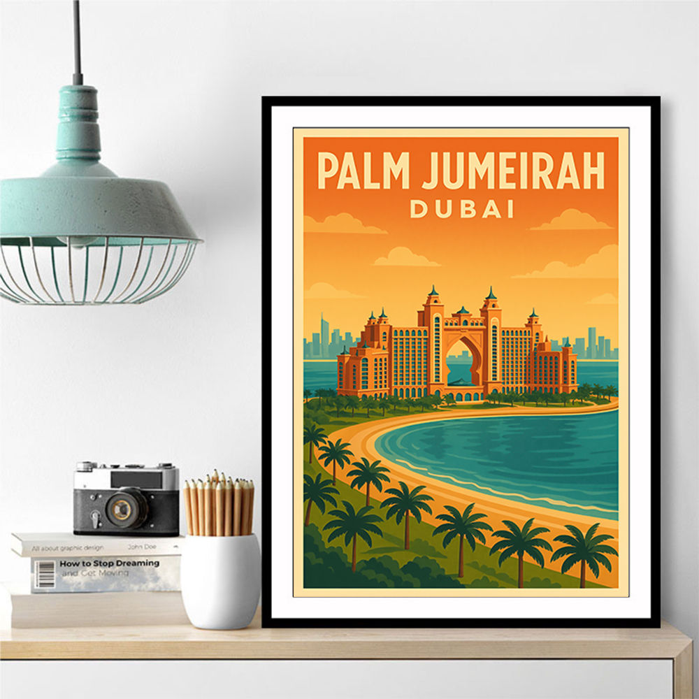Palm Jumeirah Dubai Poster Wall Art