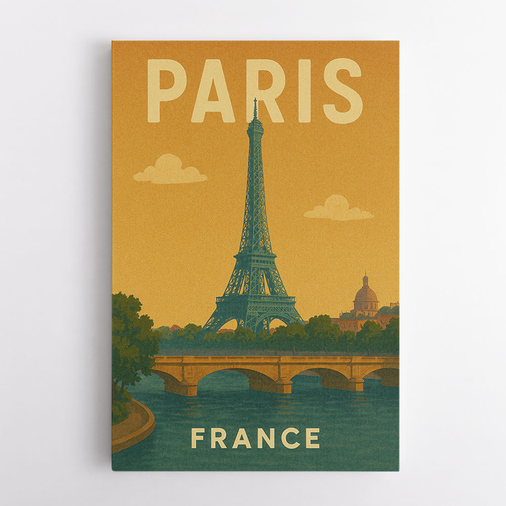 Paris Travel Poster 1 Wall Art