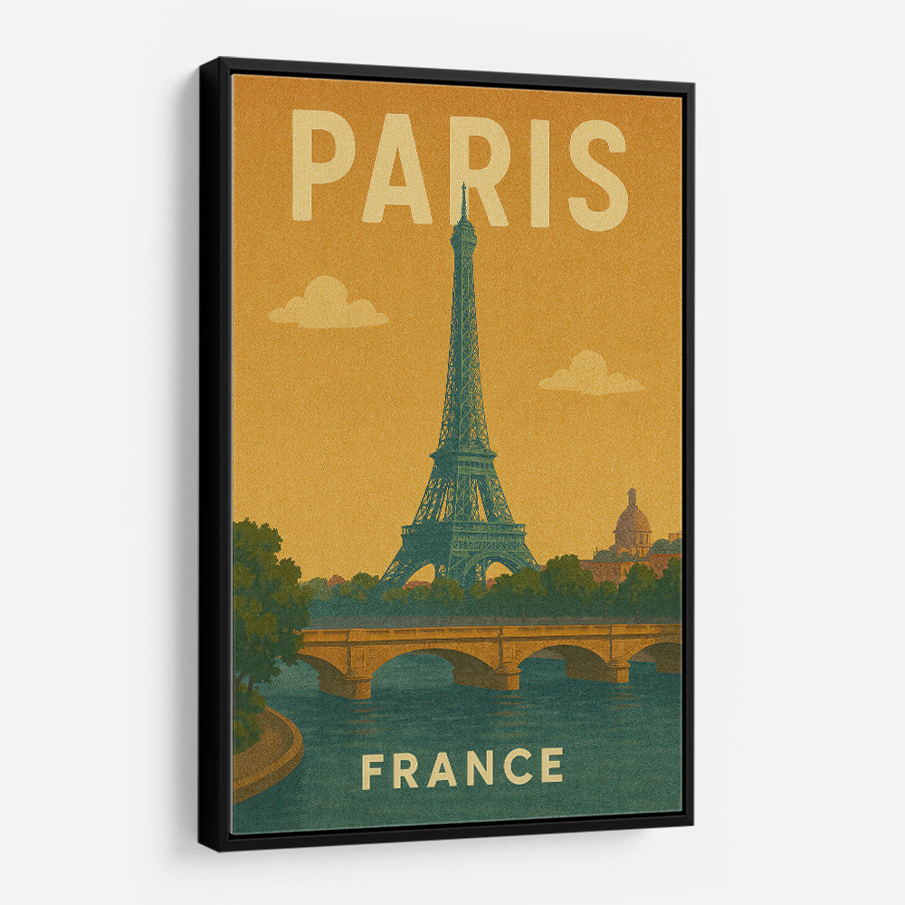 Paris Travel Poster 1 Wall Art