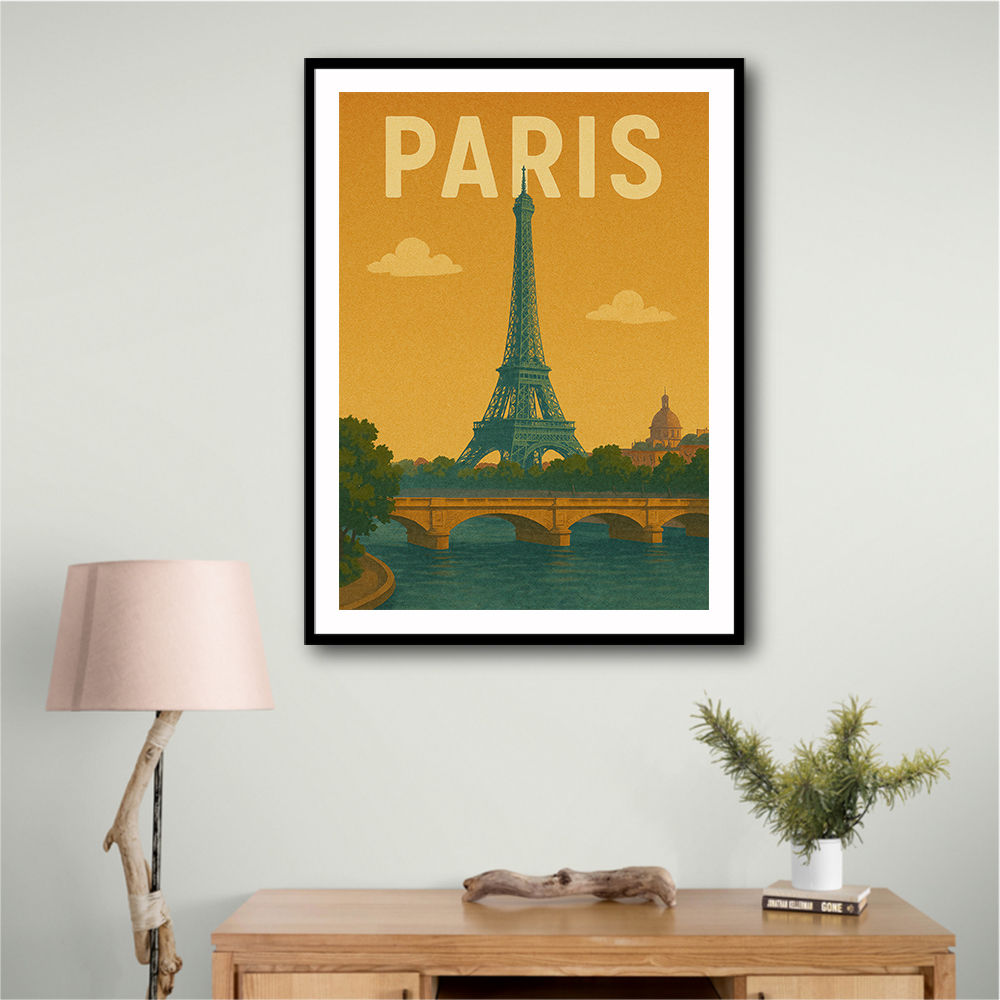 Paris Travel Poster 1 Wall Art