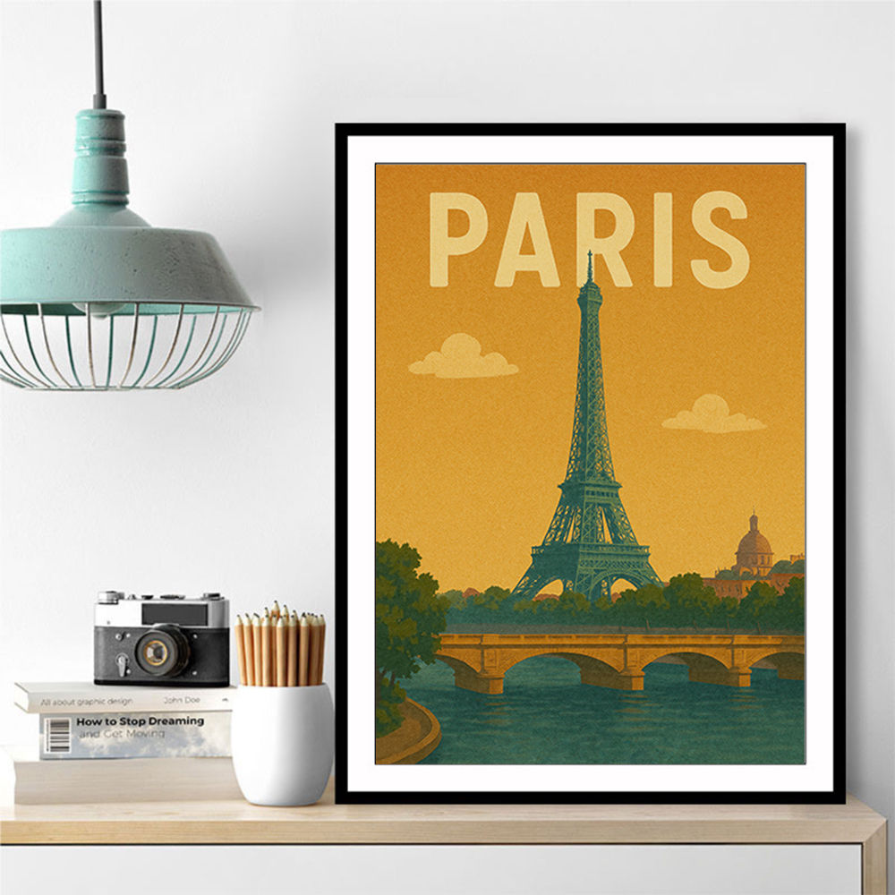 Paris Travel Poster 1 Wall Art