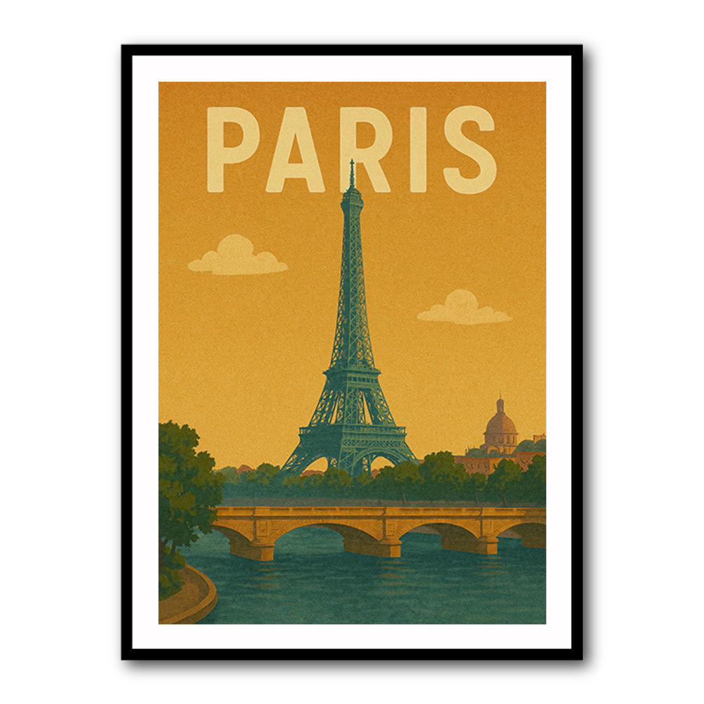 Paris Travel Poster 1 Wall Art