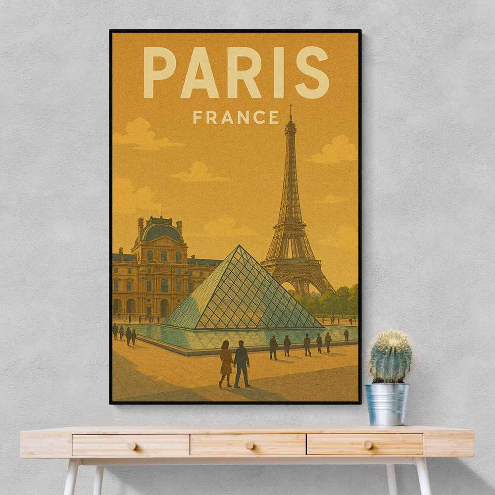 Paris Travel Poster Wall Art