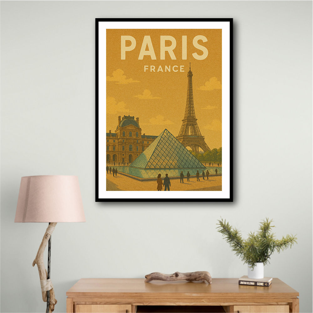Paris Travel Poster Wall Art