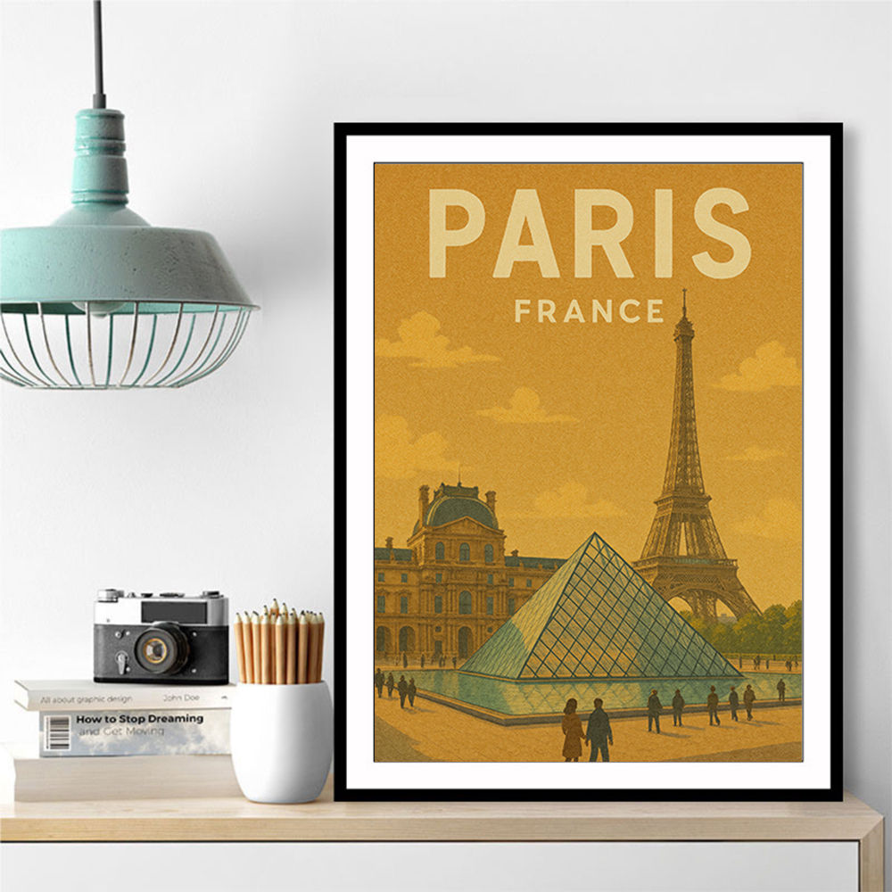 Paris Travel Poster Wall Art