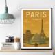 Paris Travel Poster Wall Art