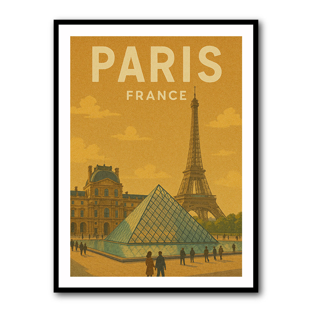 Paris Travel Poster Wall Art