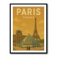 Paris Travel Poster Wall Art