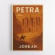 Petra Jordon Travel Poster Wall Art