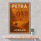 Petra Jordon Travel Poster Wall Art