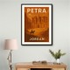 Petra Jordon Travel Poster Wall Art
