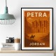 Petra Jordon Travel Poster Wall Art