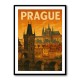 Prague Travel Poster Wall Art