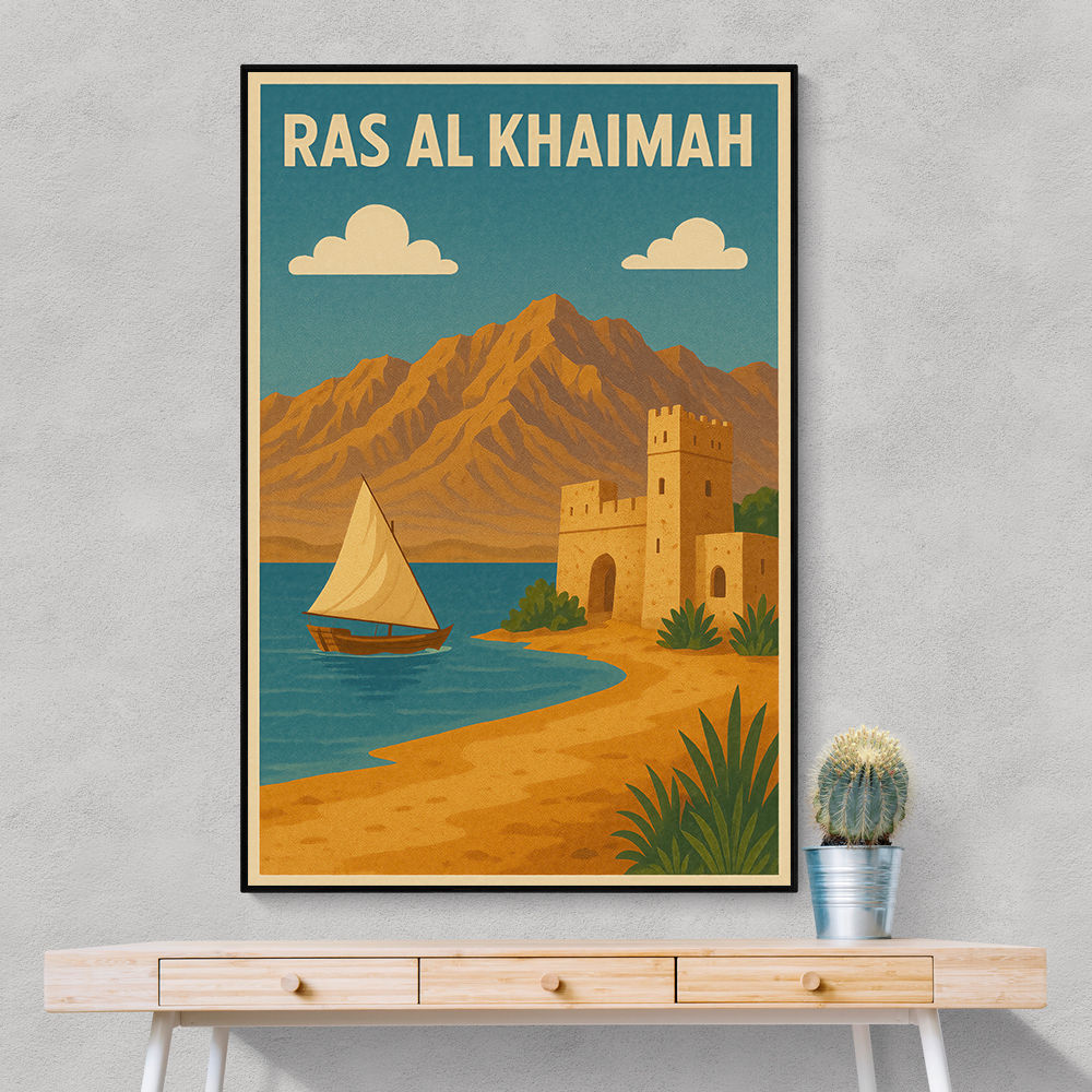 Ras Al Khaimah Travel Poster Wall Art