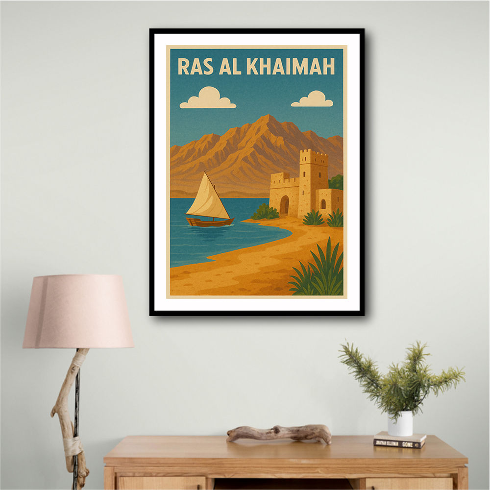 Ras Al Khaimah Travel Poster Wall Art