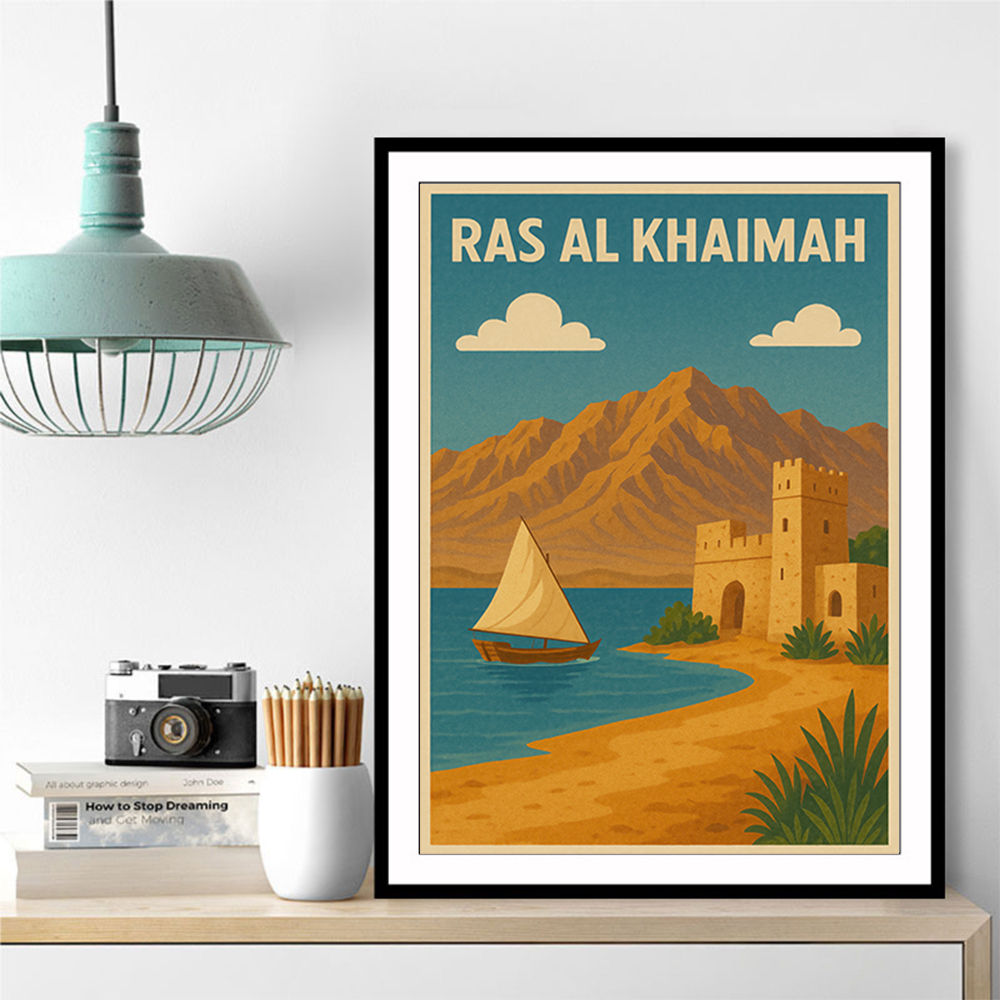 Ras Al Khaimah Travel Poster Wall Art