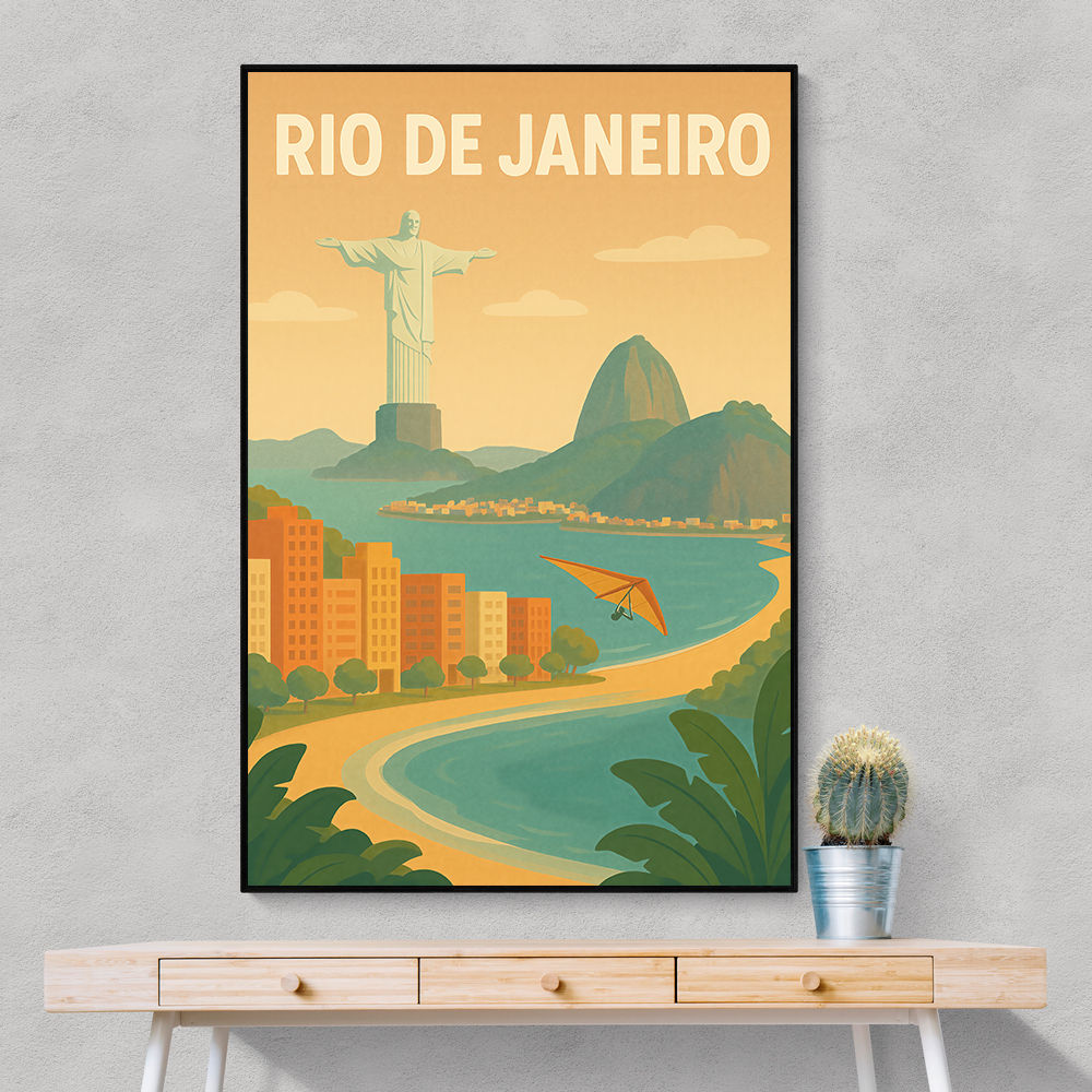 Rio De Janeiro Travel Poster Wall Art