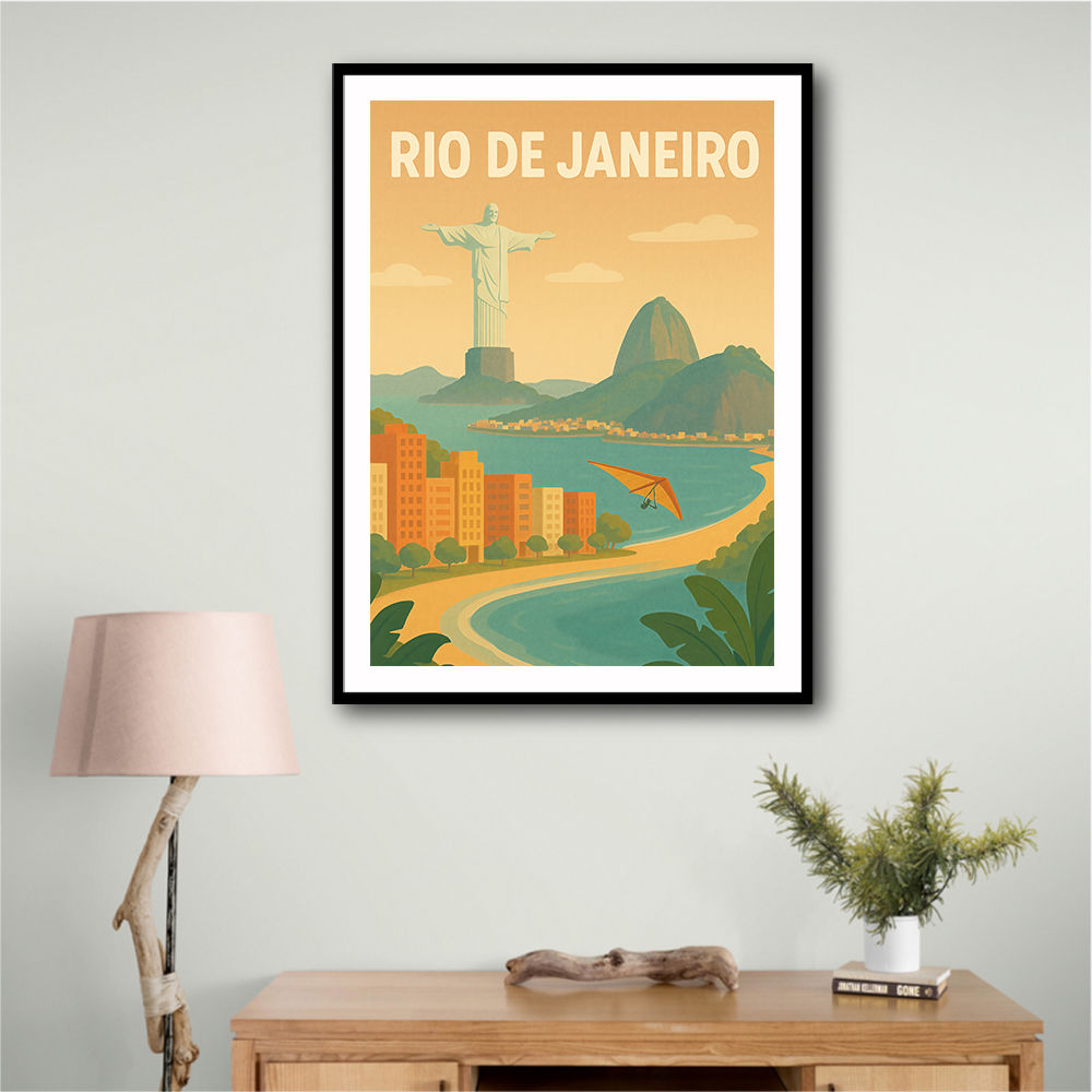 Rio De Janeiro Travel Poster Wall Art