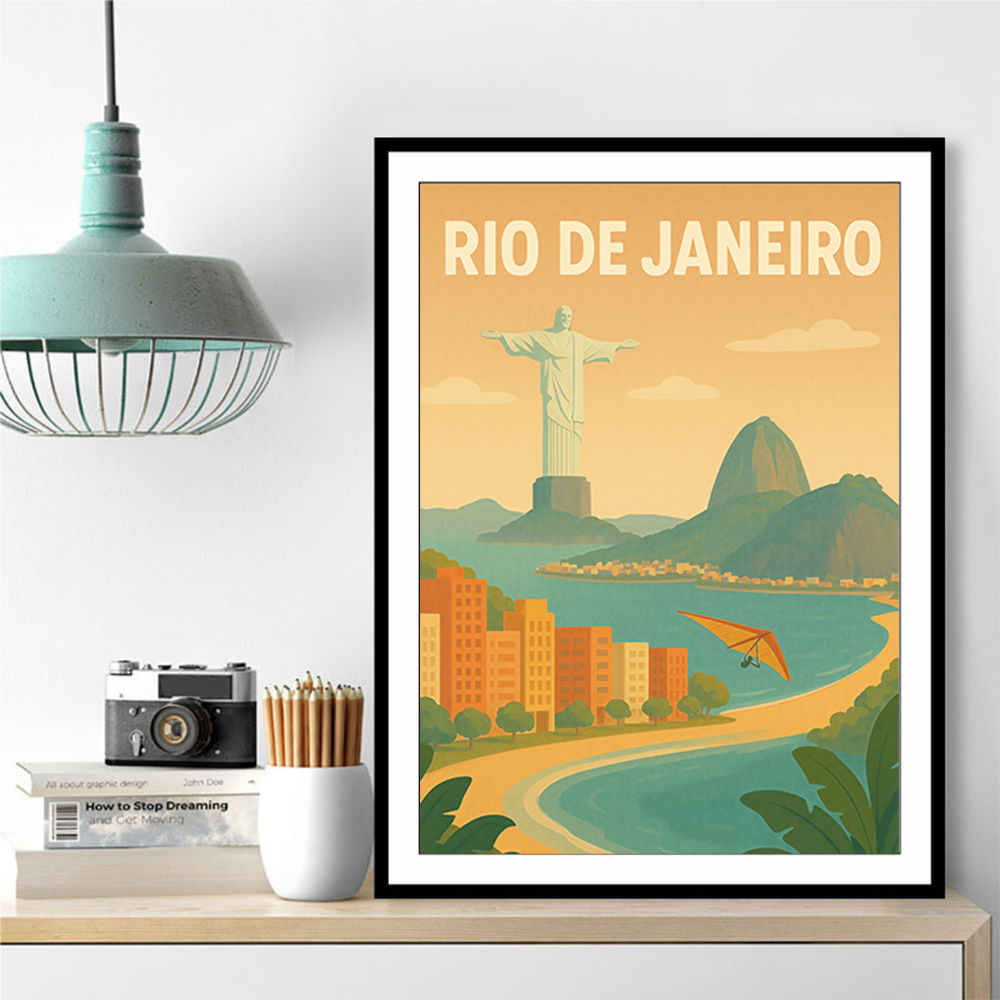 Rio De Janeiro Travel Poster Wall Art