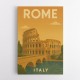 Rome Italy Travel Poster Wall Art