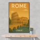 Rome Italy Travel Poster Wall Art