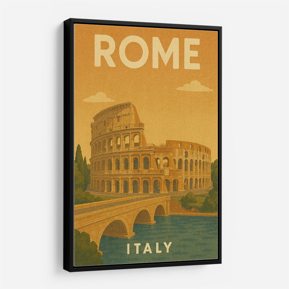 Rome Italy Travel Poster Wall Art
