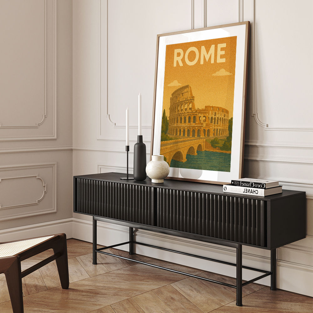 Rome Italy Travel Poster Wall Art