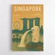 Singapore Travel Poster Wall Art