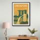 Singapore Travel Poster Wall Art