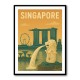 Singapore Travel Poster Wall Art