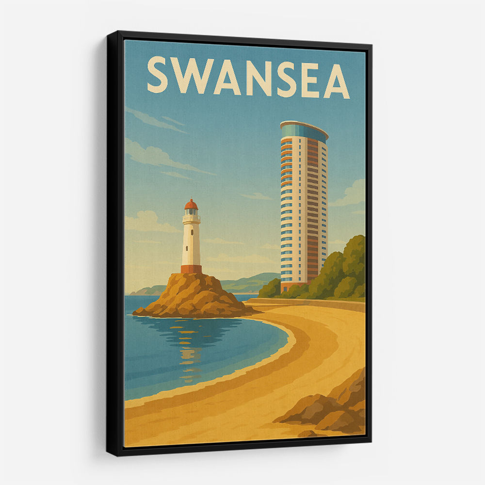 Swansea Travel Poster Wall Art