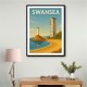 Swansea Travel Poster Wall Art