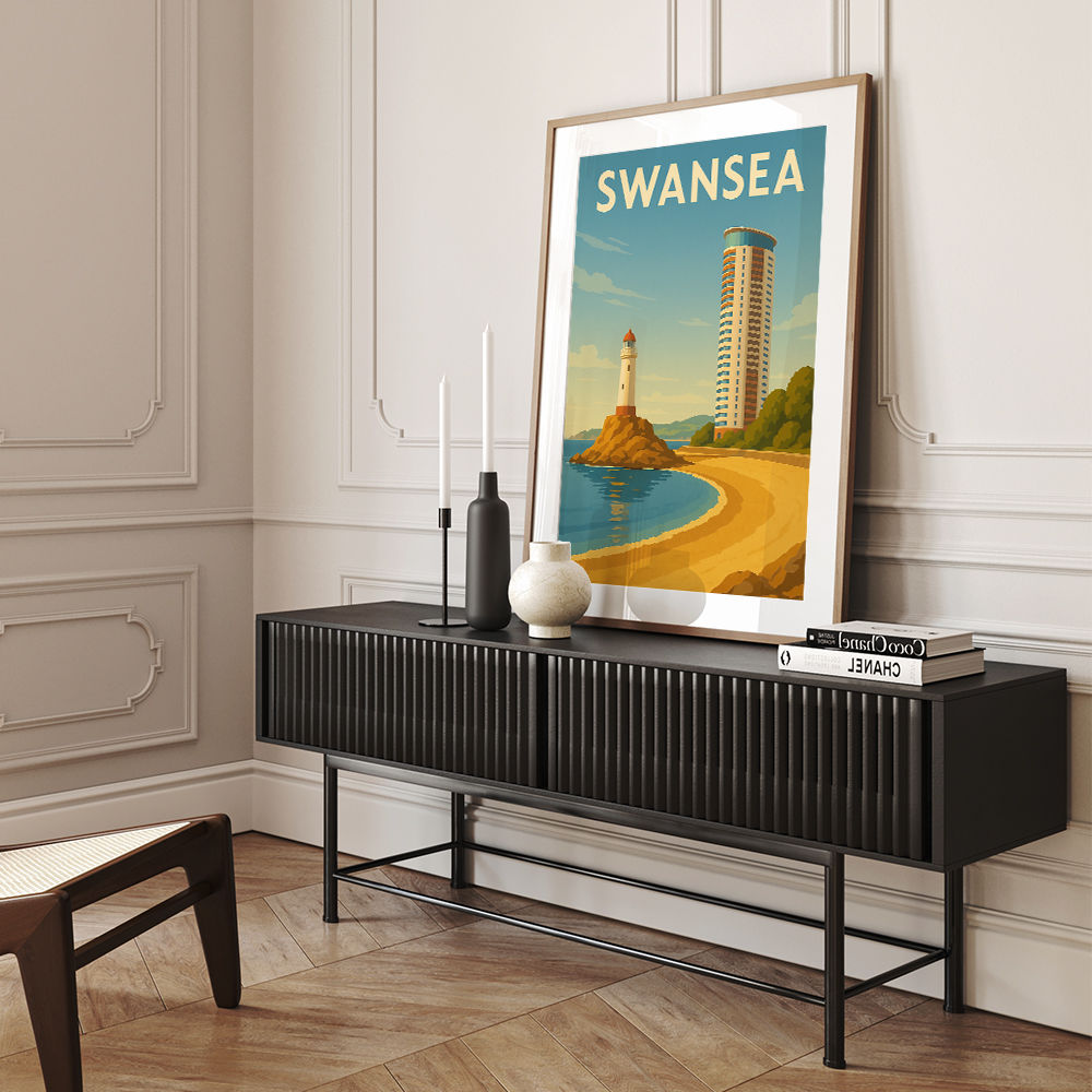 Swansea Travel Poster Wall Art