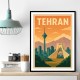 Tehran Travel Poster Wall Art