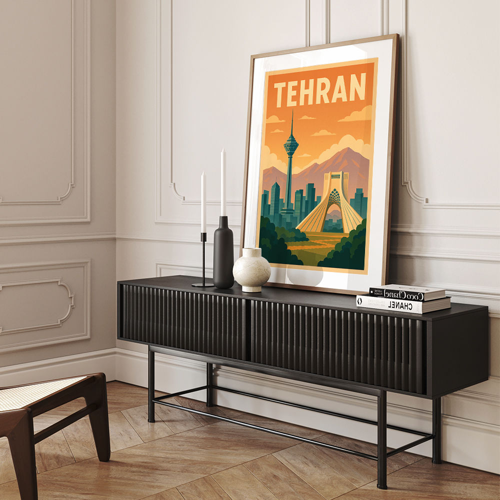 Tehran Travel Poster Wall Art