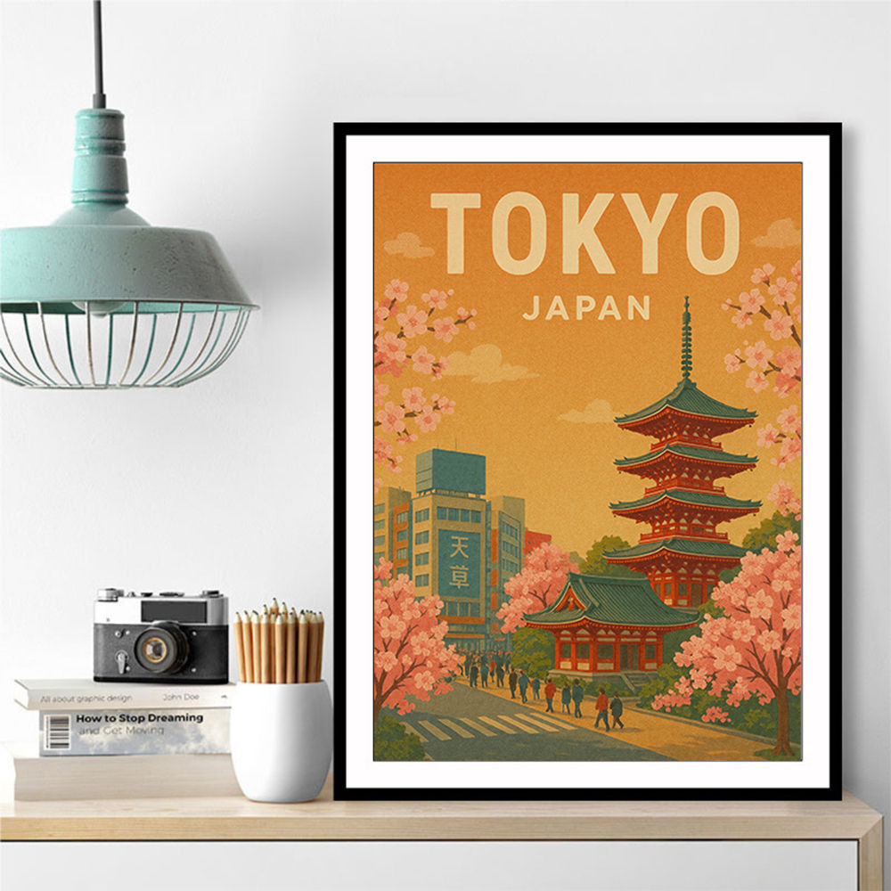Tokyo Travel Poster Wall Art