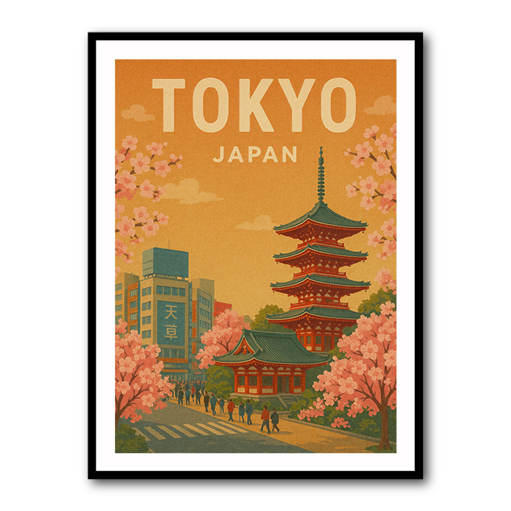 Tokyo Travel Poster Wall Art