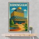 Birmingham Library Travel Poster Wall Art