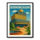 Birmingham Library Travel Poster Wall Art