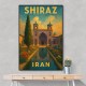 Shiraz Iran Travel Poster 1 Wall Art