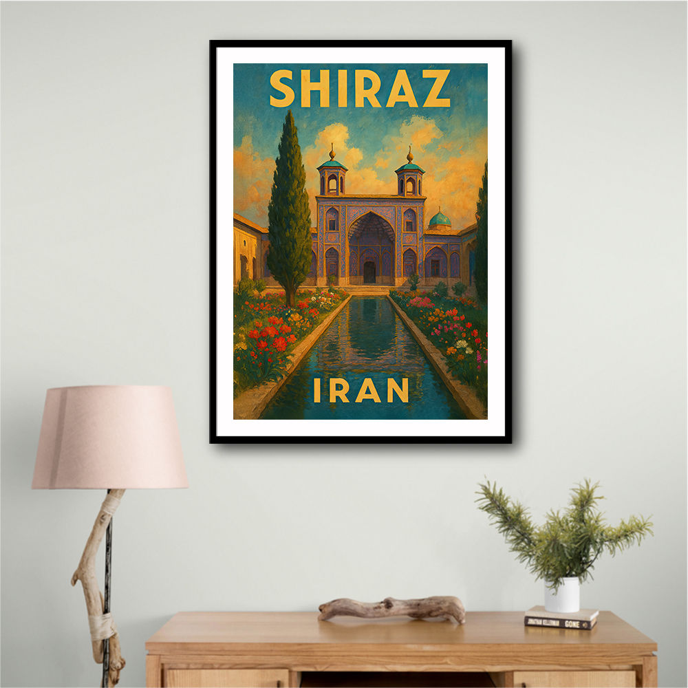 Shiraz Iran Travel Poster 1 Wall Art