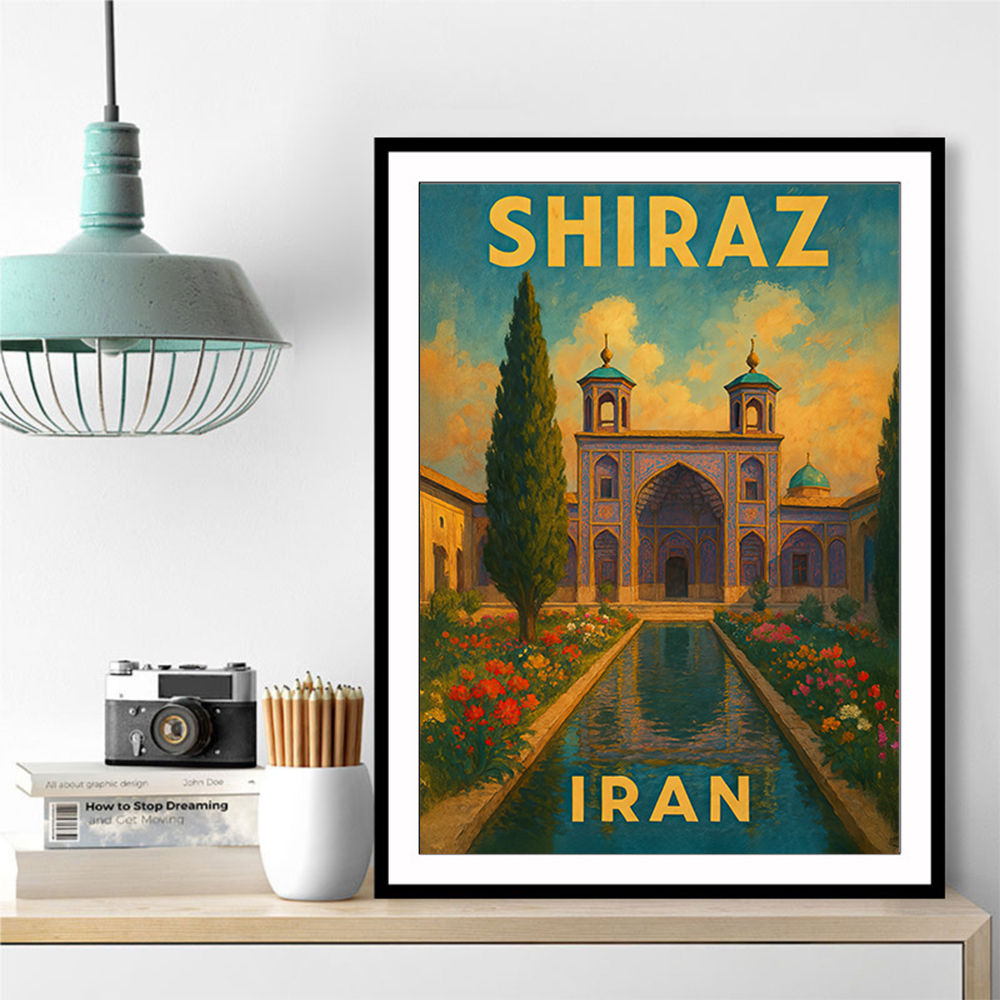 Shiraz Iran Travel Poster 1 Wall Art