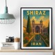 Shiraz Iran Travel Poster 1 Wall Art